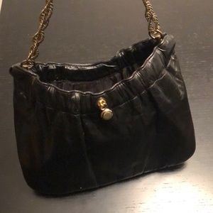 VINTAGE black chain bag